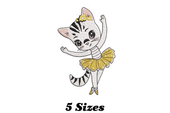 Cat Ballet Dancing: A Whimsical Embroidery Design Worth Stocking