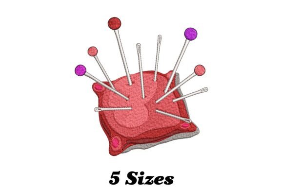Sewing Pin Cushion Embroidery Design