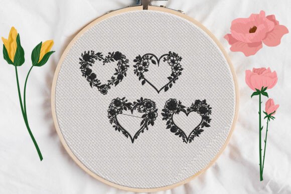 Valentine’s Day Decor Embroidery